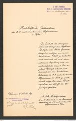 k.k. naturhistorisches Hofmuseum, Intendanzakten 1885-1896 (Hauer), Aktenzahl Z.543/1893, Seite 1